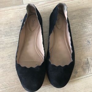 Chloe suede ballet flats